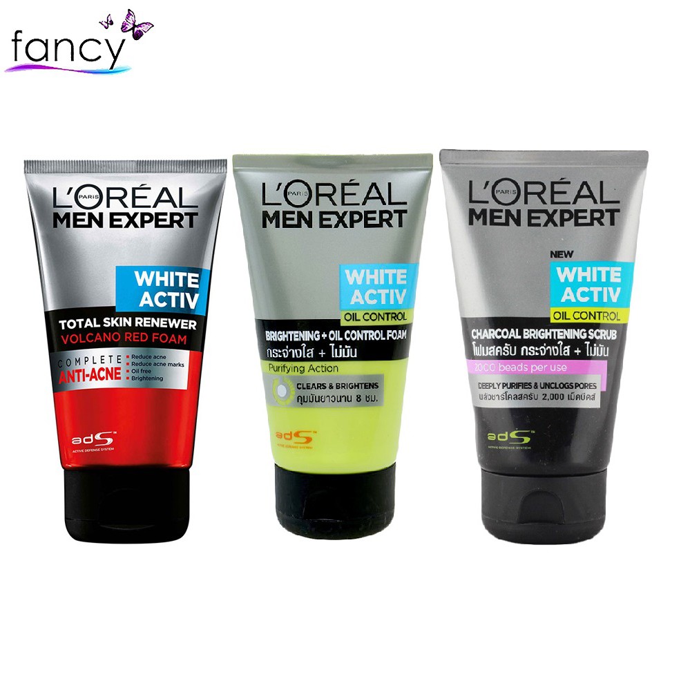 loreal men facial wash
