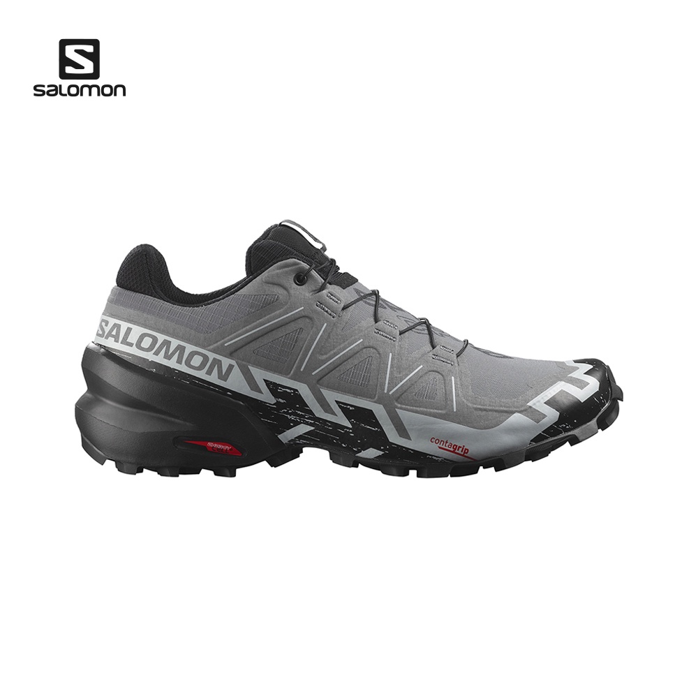 Salomon Men Speedcross 6 Wide Trail Running Shoes Quiet Shade / Black / Pearl Blue | Shopee Singapore