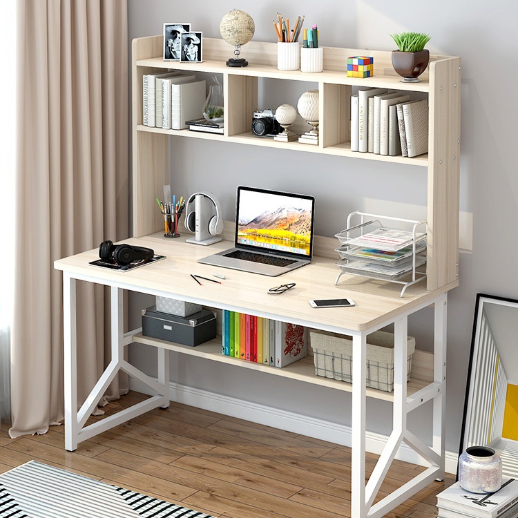 (NEW design) Alexey Scandinavian Study table with Book Rack/ Space