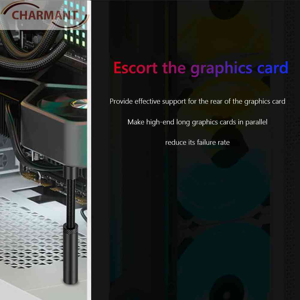 Charmant Graphics Card GPU Holder Support Telescopic Rotary Video Card Sag Bracket