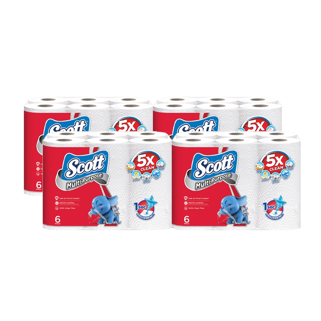 Scott Kitchen Towels x 4 packs [1 Carton] Shopee Singapore