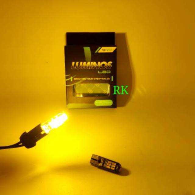 Yellow Led Lights T10 Yellow Luminos Yellow T10 Led Lights Shopee Singapore