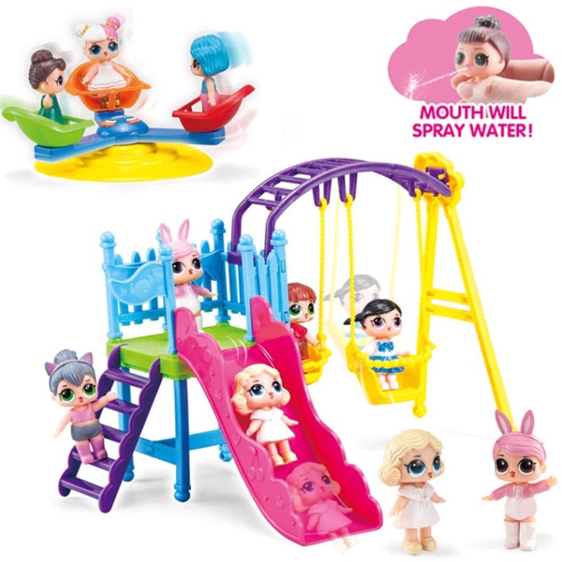 toy house with slide