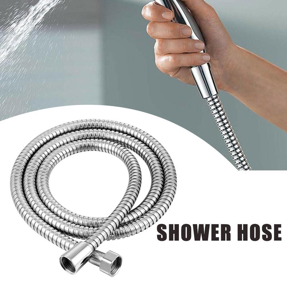 1.5M / 2M / 3M Flexible Shower Hose Stainless Steel Head Shower Water ...