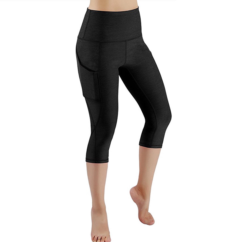 three quarter length gym leggings