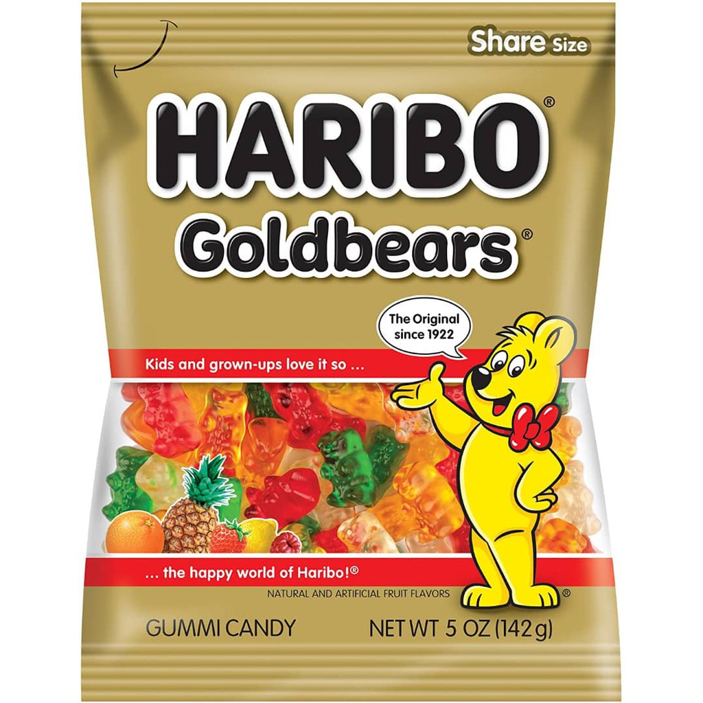 Haribo Gold Bears Gummy Candy Halal 300g Shopee Singapore