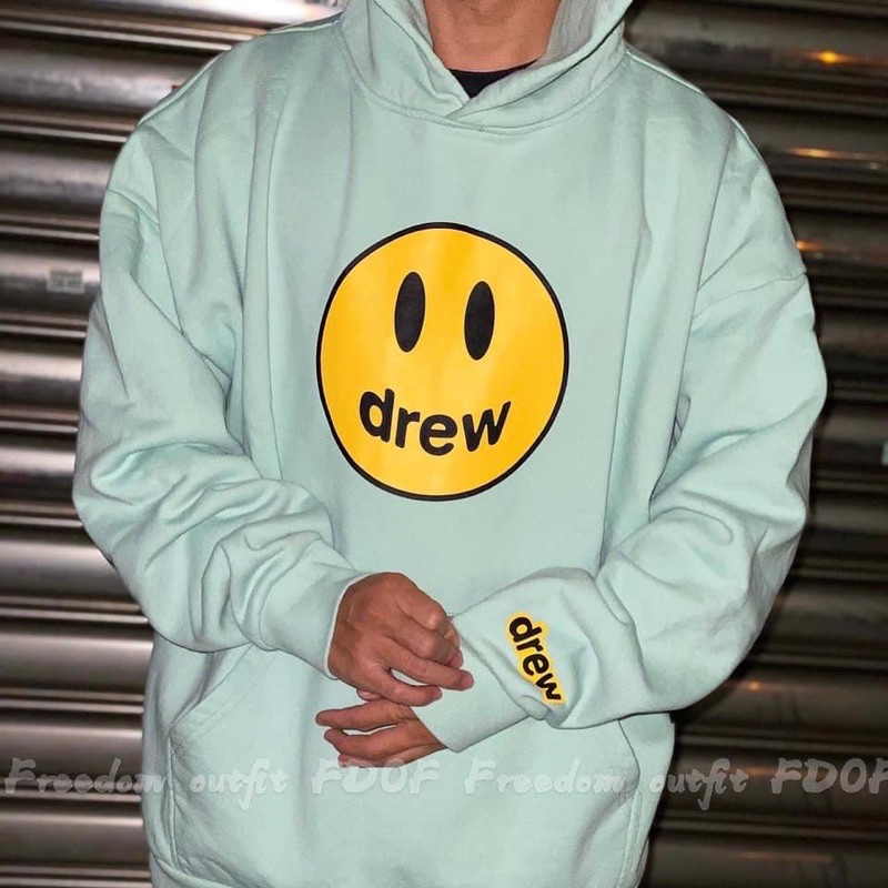 drew house green hoodie