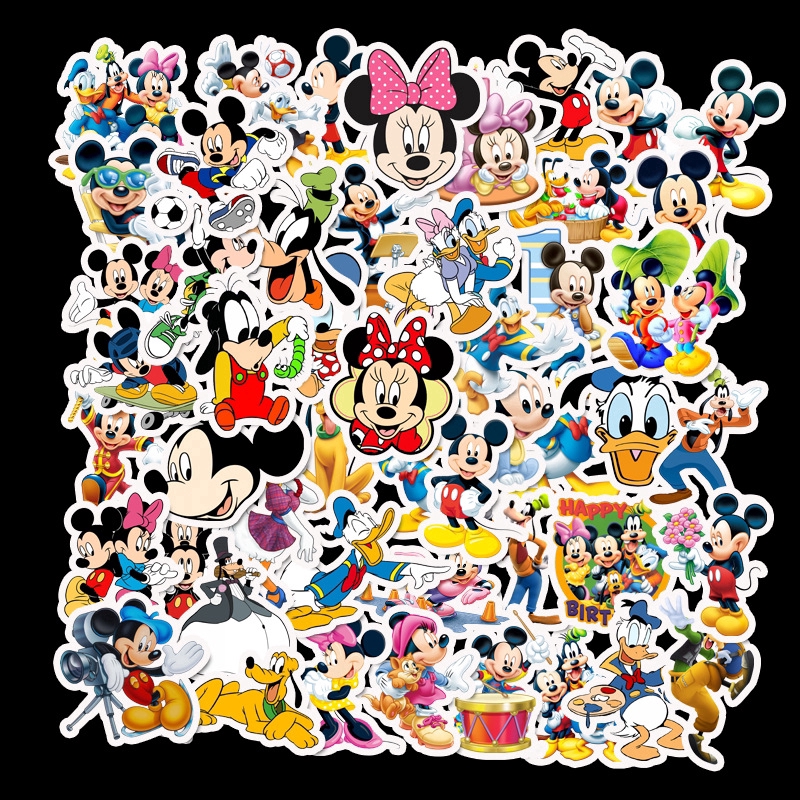 Mickey & Minnie Mouse Christmas Luggage Car Skateboard Vinyl Decal Sticker 