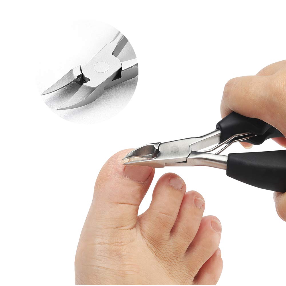 Professional Heavy Duty Stainless Steel Toenail Clippers / Pedicure Nail Cutters Perfect For