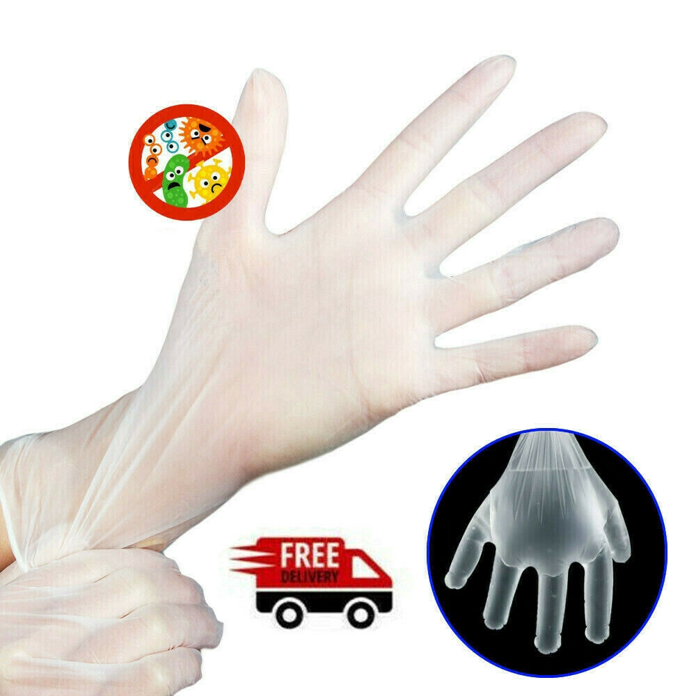 transparent rubber gloves