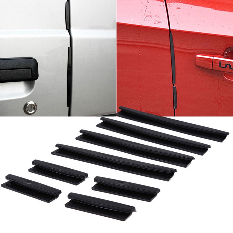 8pcs Black Car Door Edge Guards Strip Protector Shopee Singapore