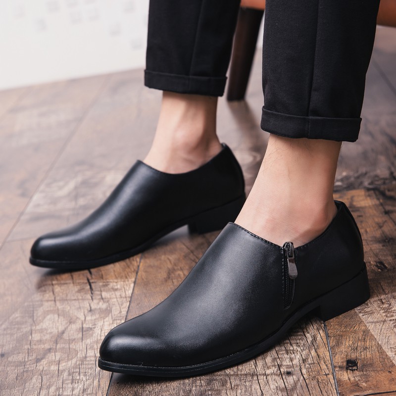 black flat office shoes