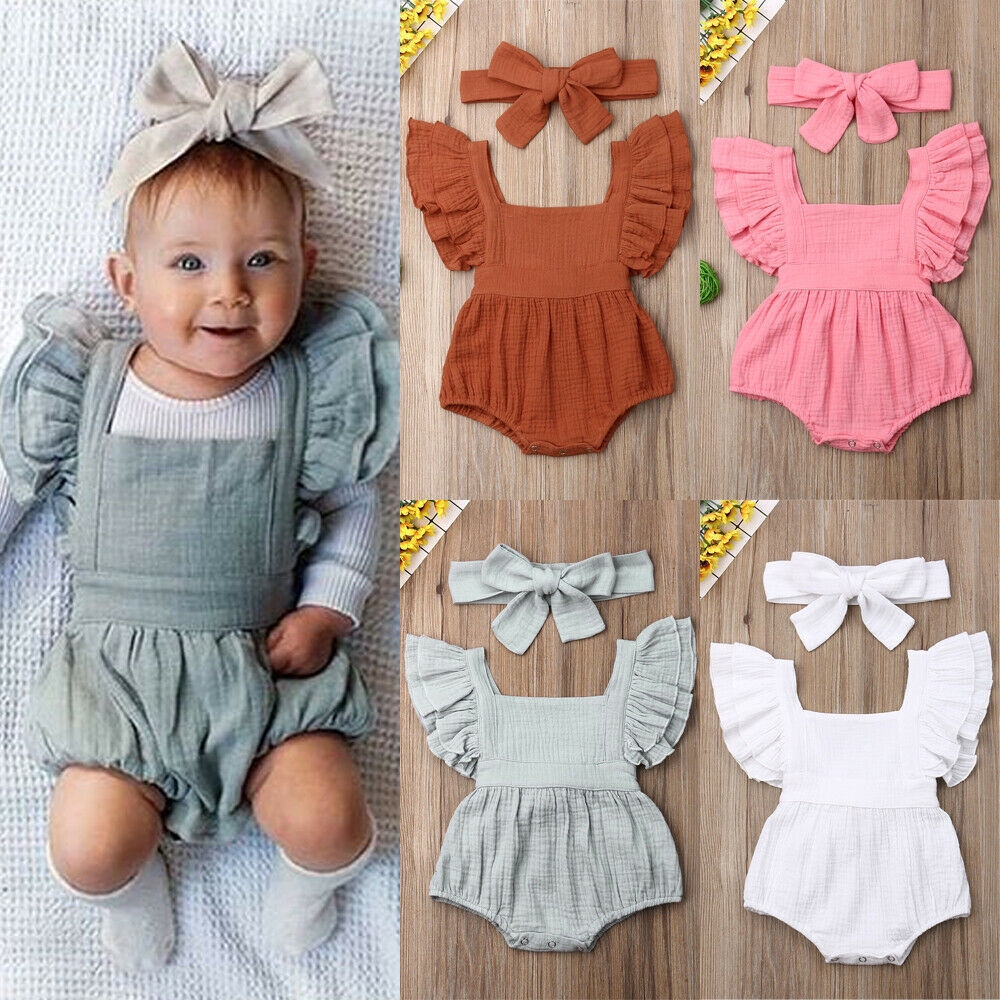 baby girl ruffle jumpsuit