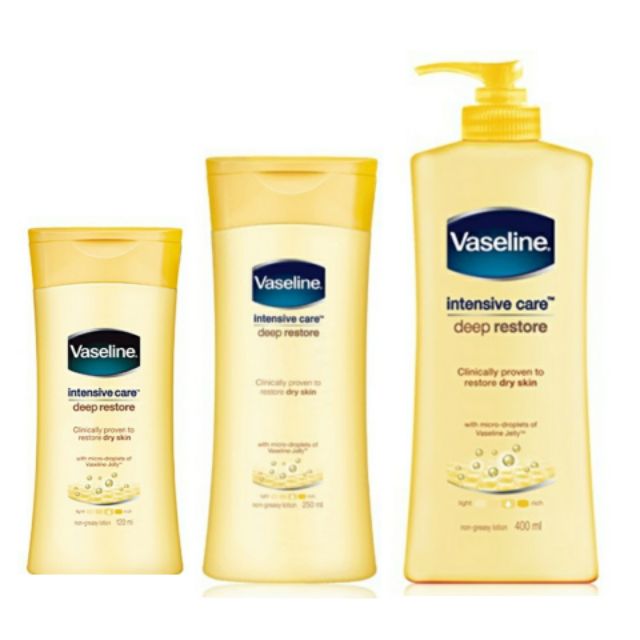 vaseline lotion deep restore