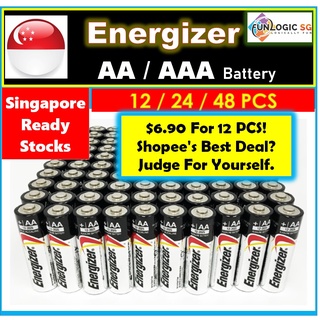 Energizer AA / AAA Alkaline Battery (12/24/48 PCS) / Lowest Wholesale Price / SG Local Seller