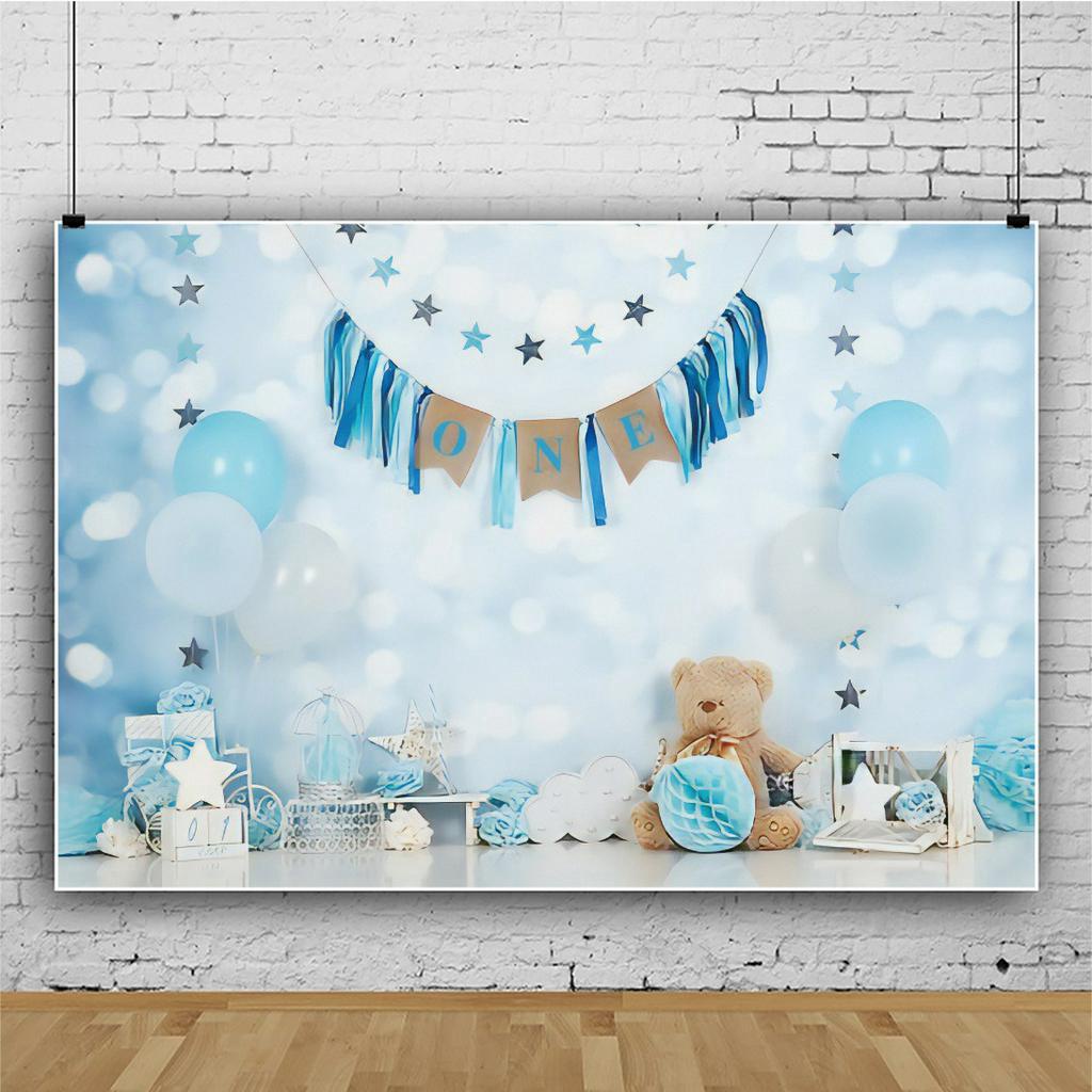 Children Birthday Smash Cake Photography Backdrops Baby Flower Bath Bears  Decor Boy Girl Photo Shoot Studio Background | Shopee Singapore