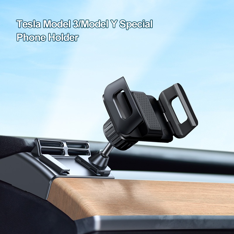 For Tesla Model 3 | Y Car Cell Phone Holder For iPhone 12 13 Pro Max Xiaomi Samsung Support GPS Fixed Clip Phone Stand in Car