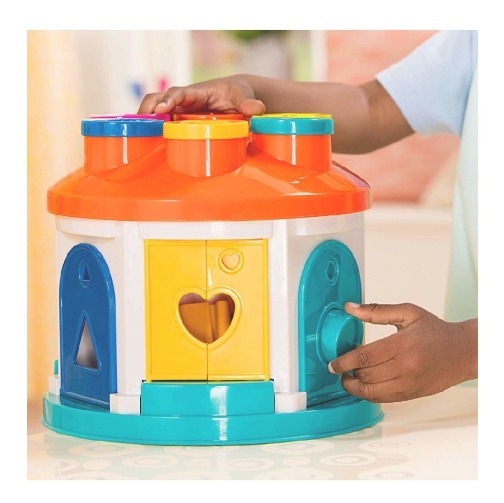 battat shape sorter house