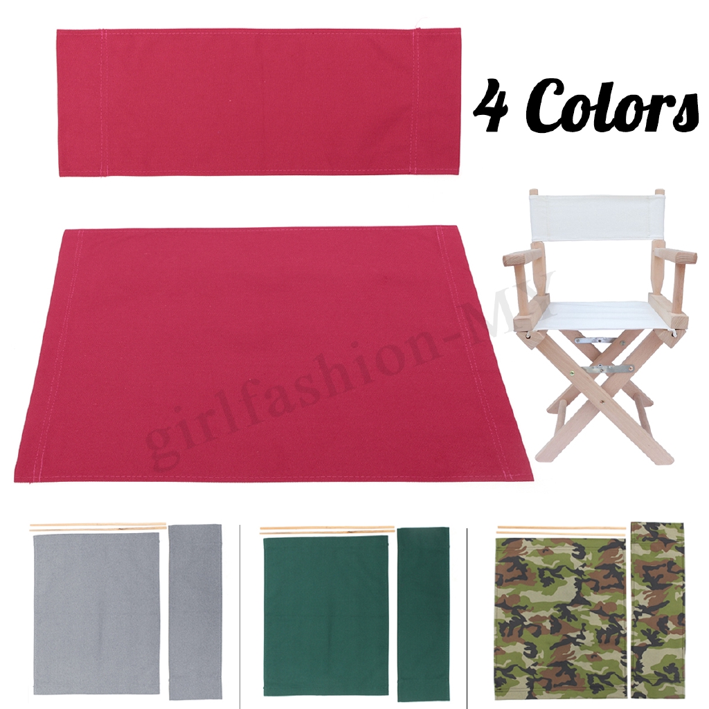 4 Color Directors Chairs Replacement Canvas Seat And Back Covers