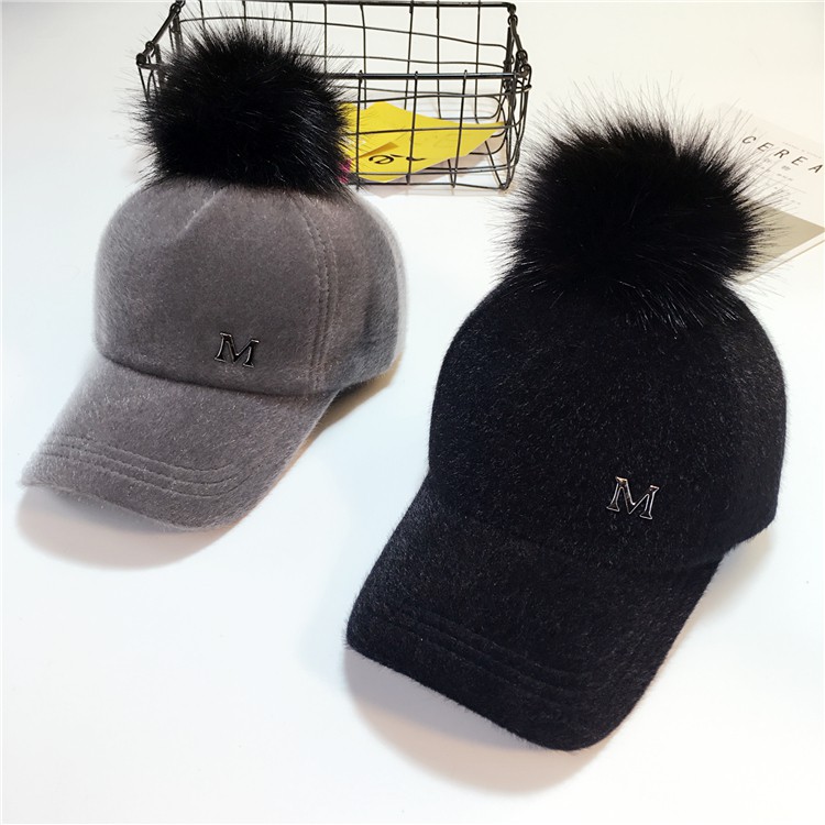 fur ball baseball cap