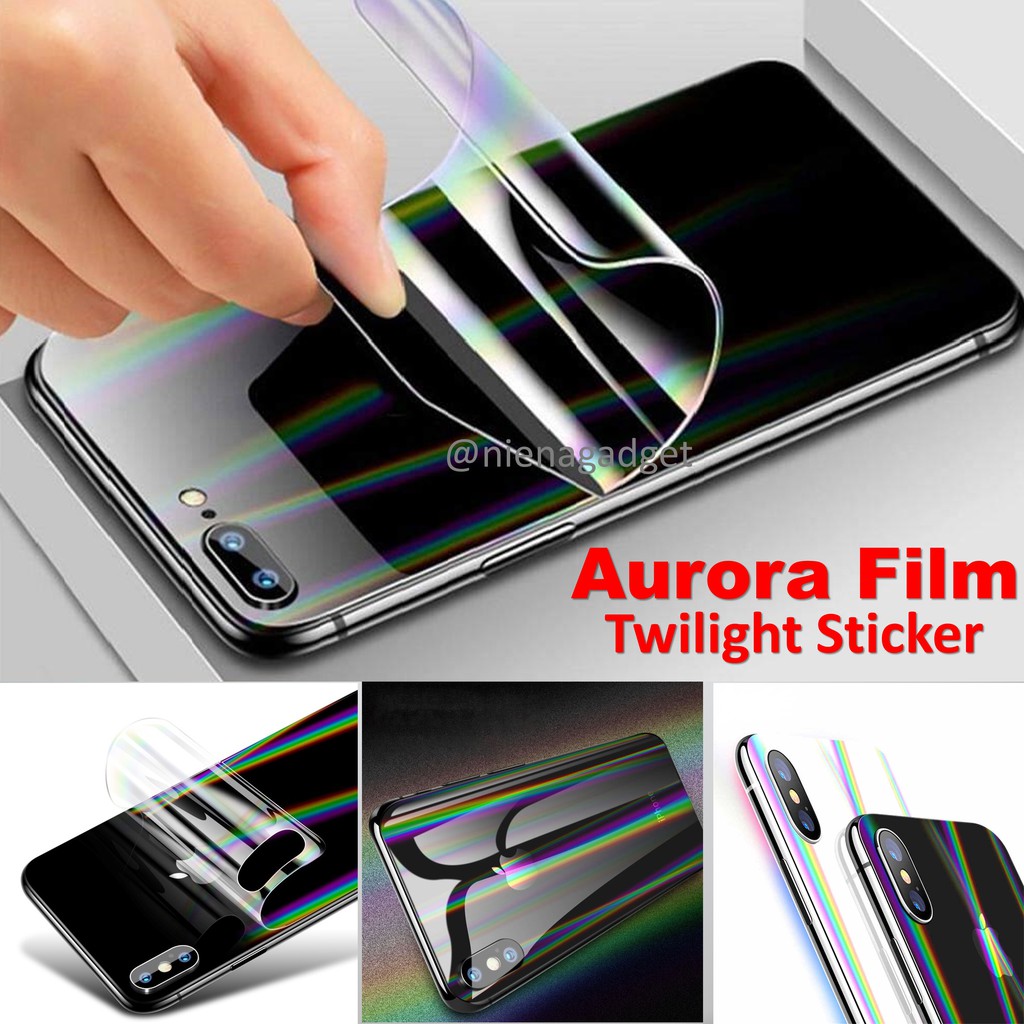 Aurora Huawei Honor P40 P30 P20 Mate 30 20 8x 9x Pro Aurora Twilight Back Sticker Film Protector Shopee Singapore