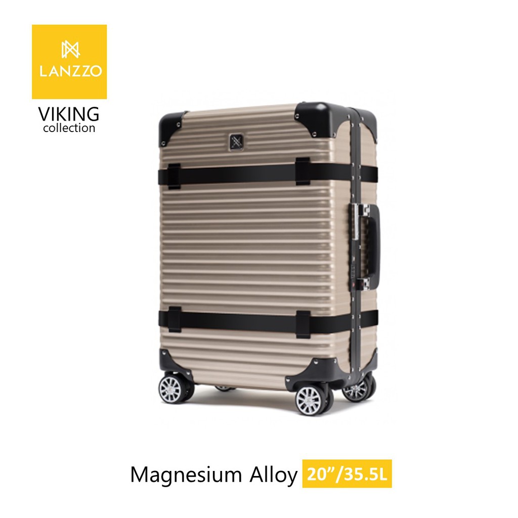 lanzzo aluminum luggage
