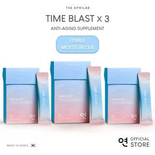 THE APRILAB | Time Blast — Korean Marine Collagen & Milk Ceramides (Beauty Supplement Powder) (THREE PACK) 1 Month Supply — Anti-Aging, Moisturizing