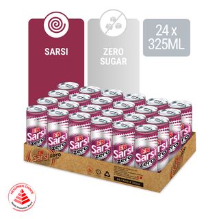 F&N Sarsi Zero Sugar Sparkling Drink 325ml x 24