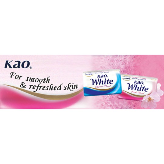 Kao White Soap Elegant Floral 3X85g/Kao White Soap Fresh Floral 3X85g