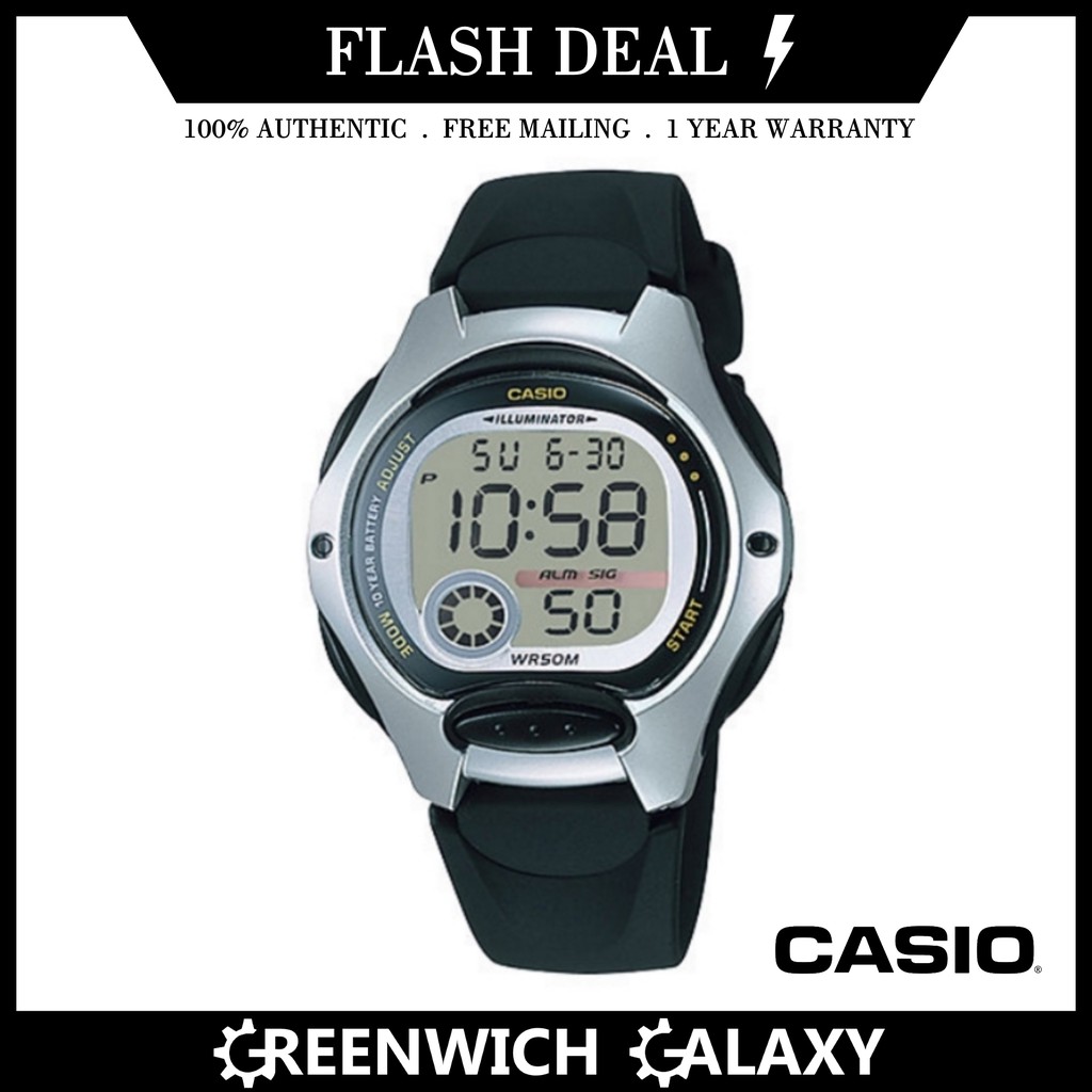 Casio Authentic Small Digital Watch (LW2001AV) Shopee Singapore