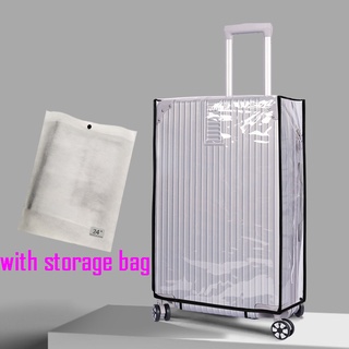 Clear PVC Suitcase Cover Protectors 20 22 24 26 28 30 Inch PVC Transparent Travel Luggage Protector for Carry on