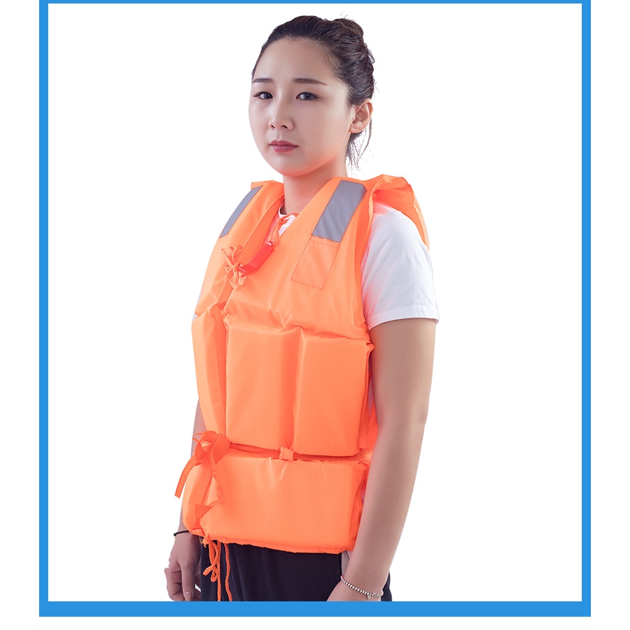 Details about   Adult Life Jacket Swimming Boating Drifting Life Vest Clothes w/ Whistle @T 