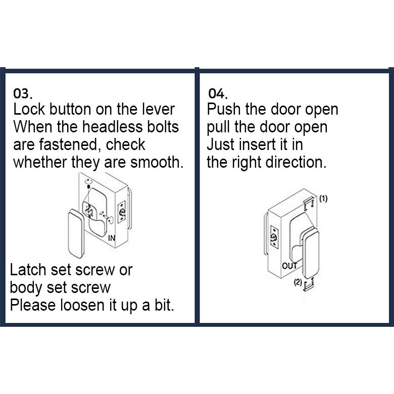 LG Korea PPL-1701 Push Pull Type Door Lock Handle