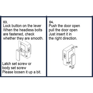 LG Korea PPL-1701 Push Pull Type Door Lock Handle #6