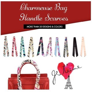 Image of SG READY STOCK. Charmeuse Bag handle scarves. Handle Protectors. Twilly