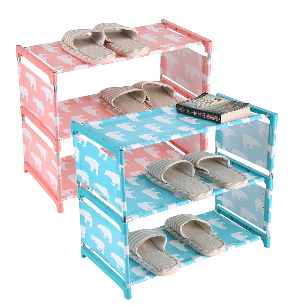 3 Tiers Standing Shoe Rack Diy Shoes Storage Shelf Shopee Singapore