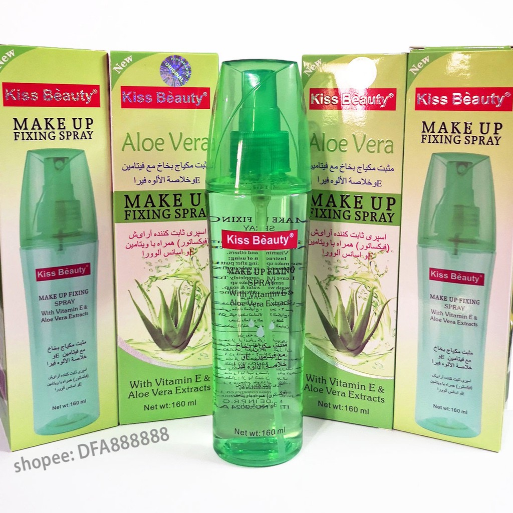 🇲🇾 Fixing Spray AloeVera Makeup KISS BEAUTY Aloe Vera Spray Shopee