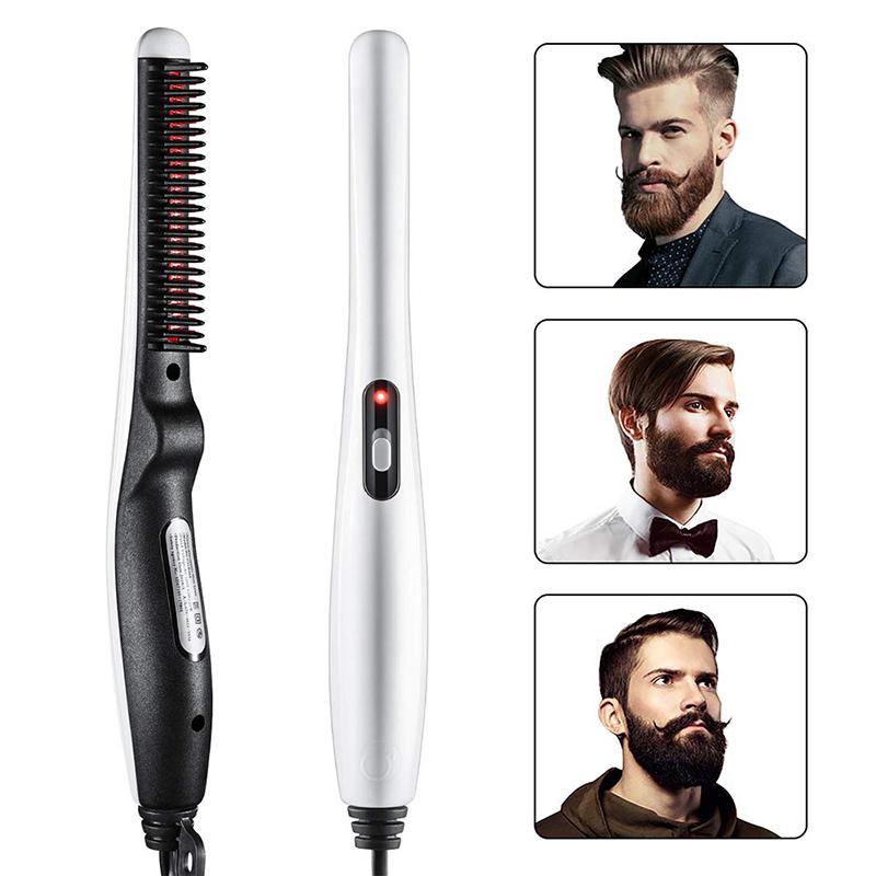 Beard And Hair Straightening Brush Electric Comb For Men With