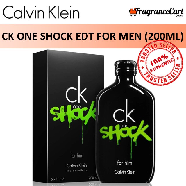 calvin klein ck one shock man edt spray 200ml
