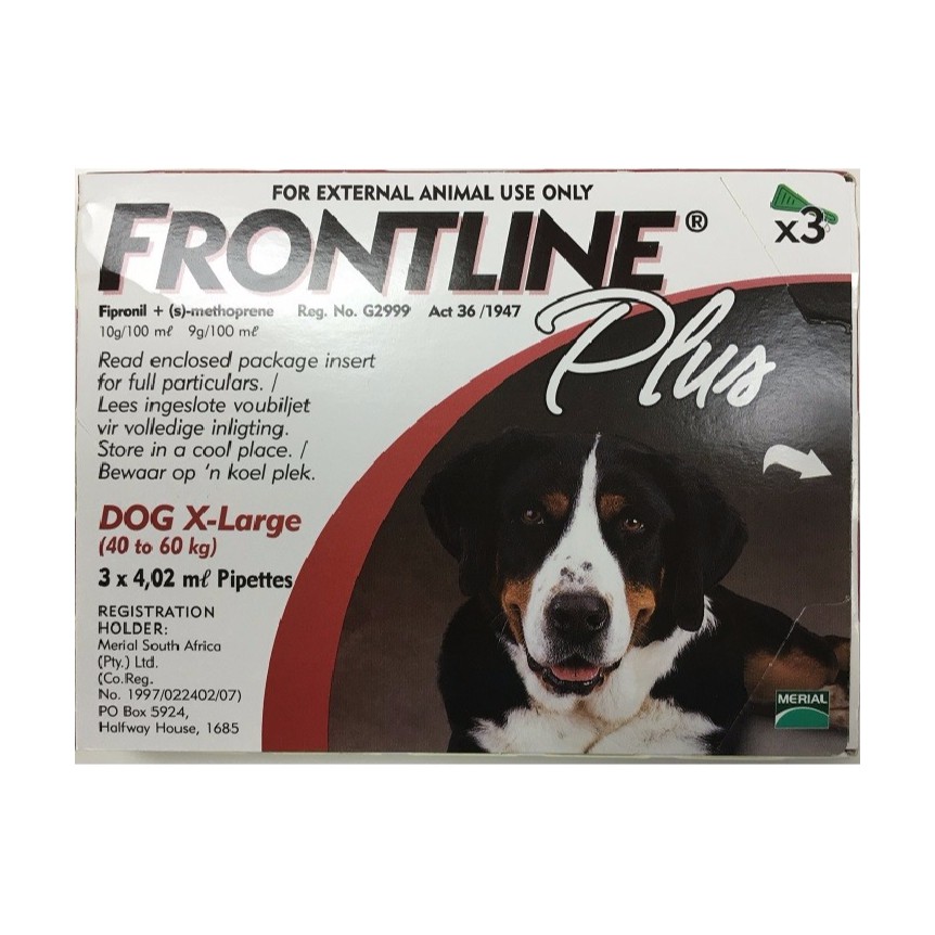 frontline extra large dog