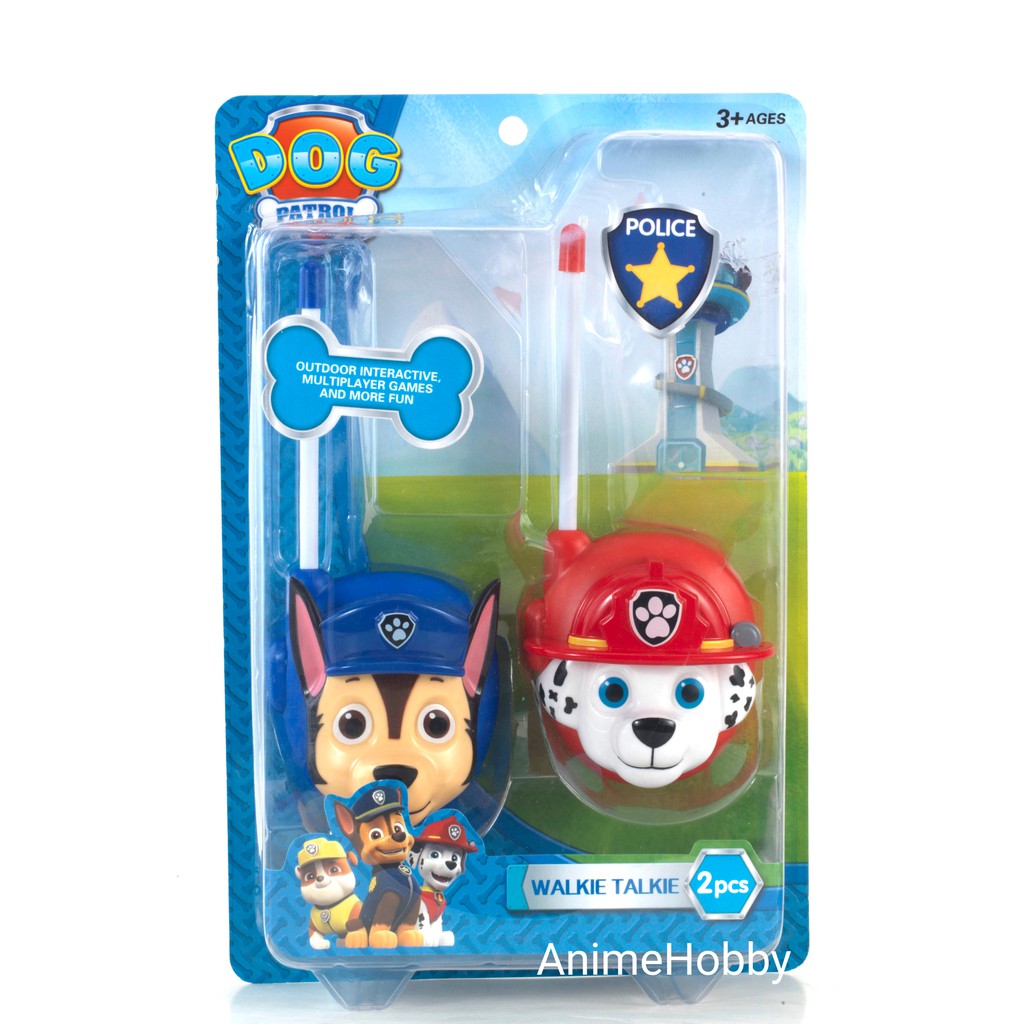 PAW PATROL WALKIE TALKIE OUTDOOR INTERACTIVE FUN PLAYSET/CHASE MARSHALL