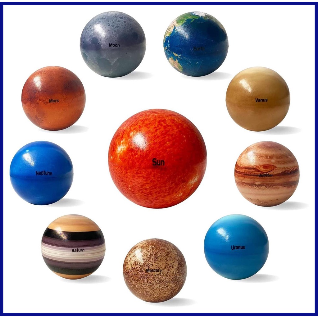 10Pcs Solar System Squeeze Balls Planets Stress Balls Solar System