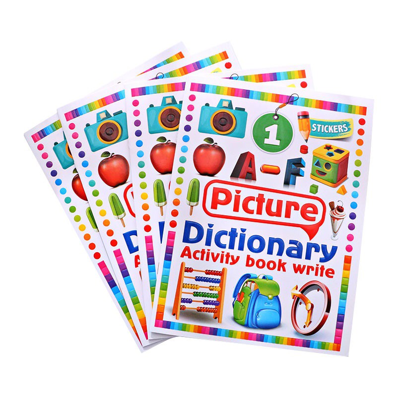 💖📕🎨 Picture Dictionary Book 💖 Children Activity Sticker Book 💖 Kids