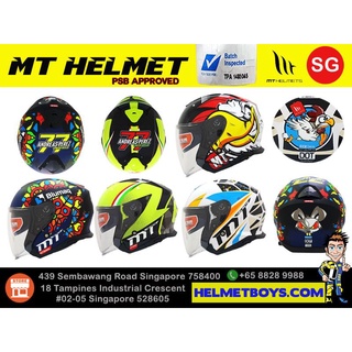 SG SELLER 🇸🇬 PSB APPROVED MT motorcycle sunvisor helmet Thunder