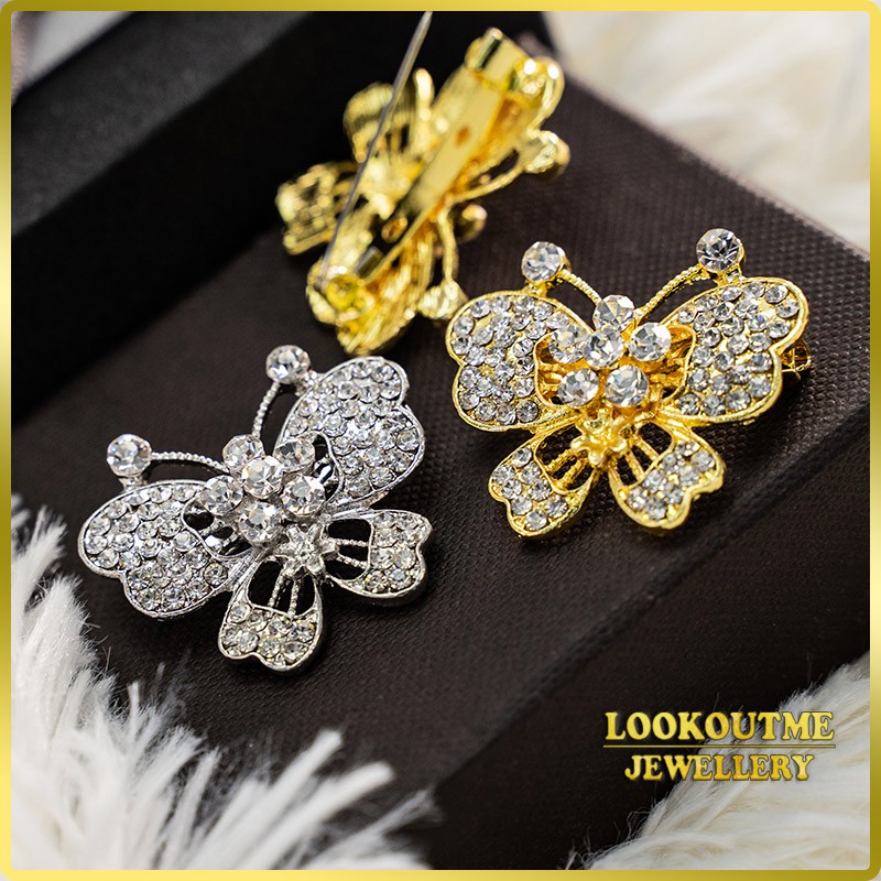 New Arrival Brooch Premium Kerongsang Tudung Pin Bawal Jarum Peniti Bahu Kiri Kanan Muslim Fashion Jewellery Shopee Singapore