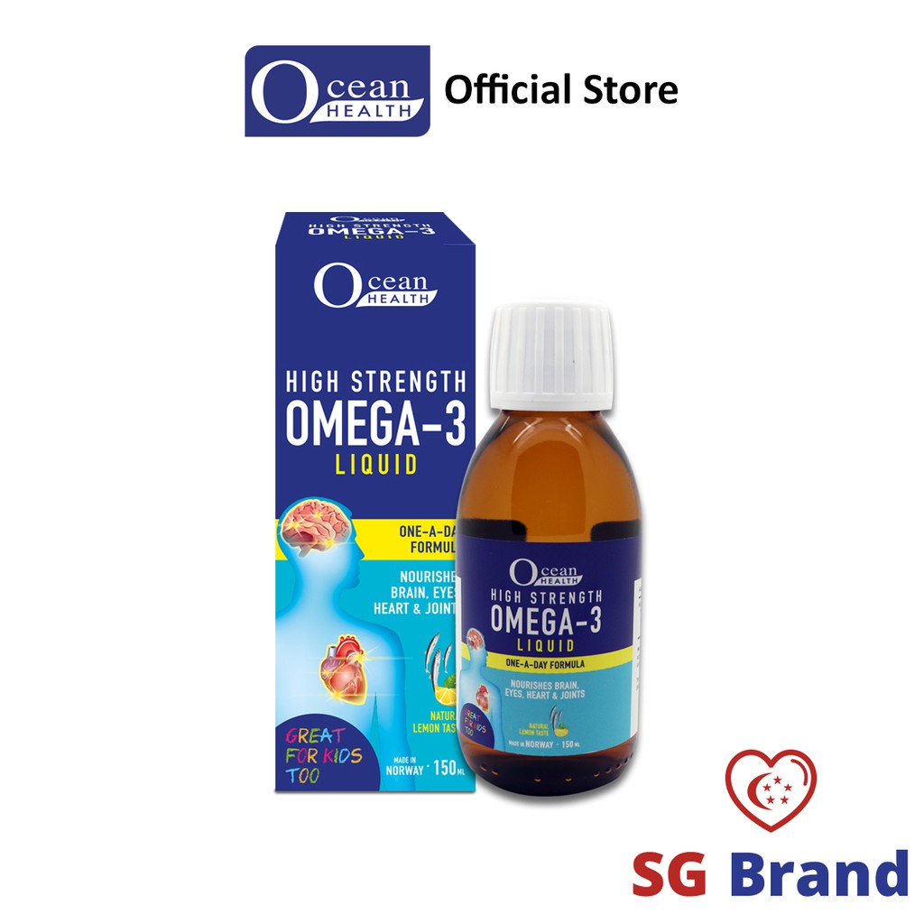 High Strength Omega3 Liquid (150ml) Ocean Health Shopee Singapore