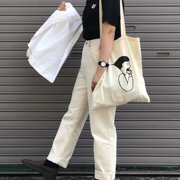 designer canvas tote bag