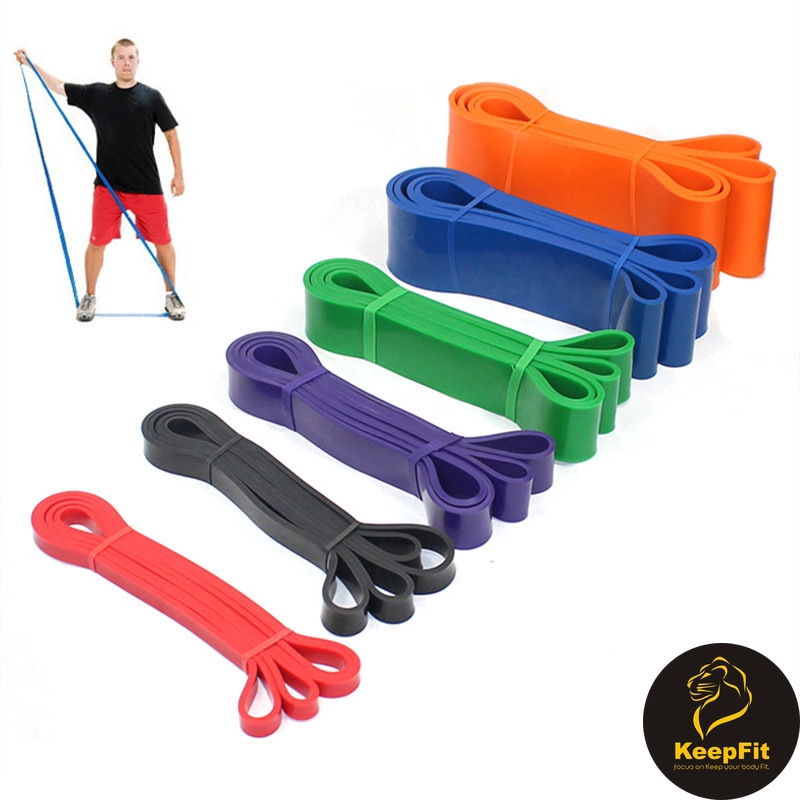 Communicatie netwerk Aas Controverse KeepFit All Color Gym Natural latex Resistance Band Elastic Band exercise  band workout resistance band pull up Bands | Shopee Singapore