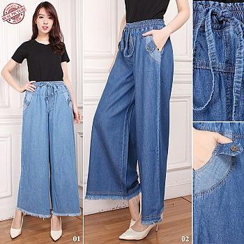 Jevlin Culottes Jeans Long Pants Jumbo Fit To Xl Shopee Singapore