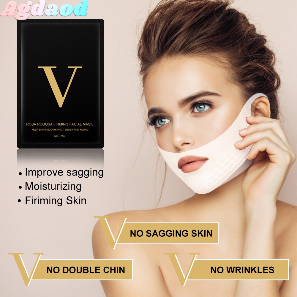 [Agdoad] 4D V-Shape Thin Face Mask Slimming Lifting Firming Fat Burn ...